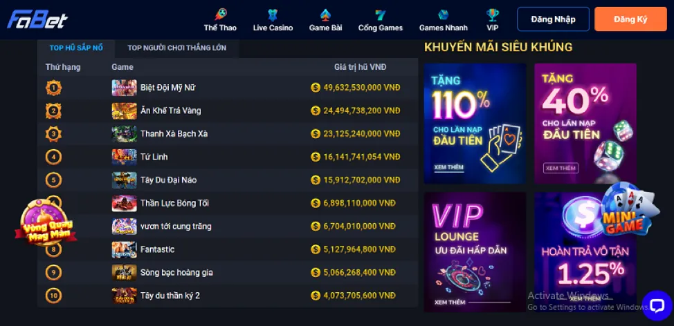 Tổng quan các trò chơi slots đa dạng tại kubet19 chính thức